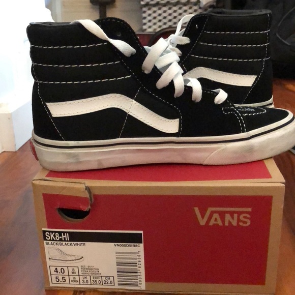 vans sk8 hi size 4